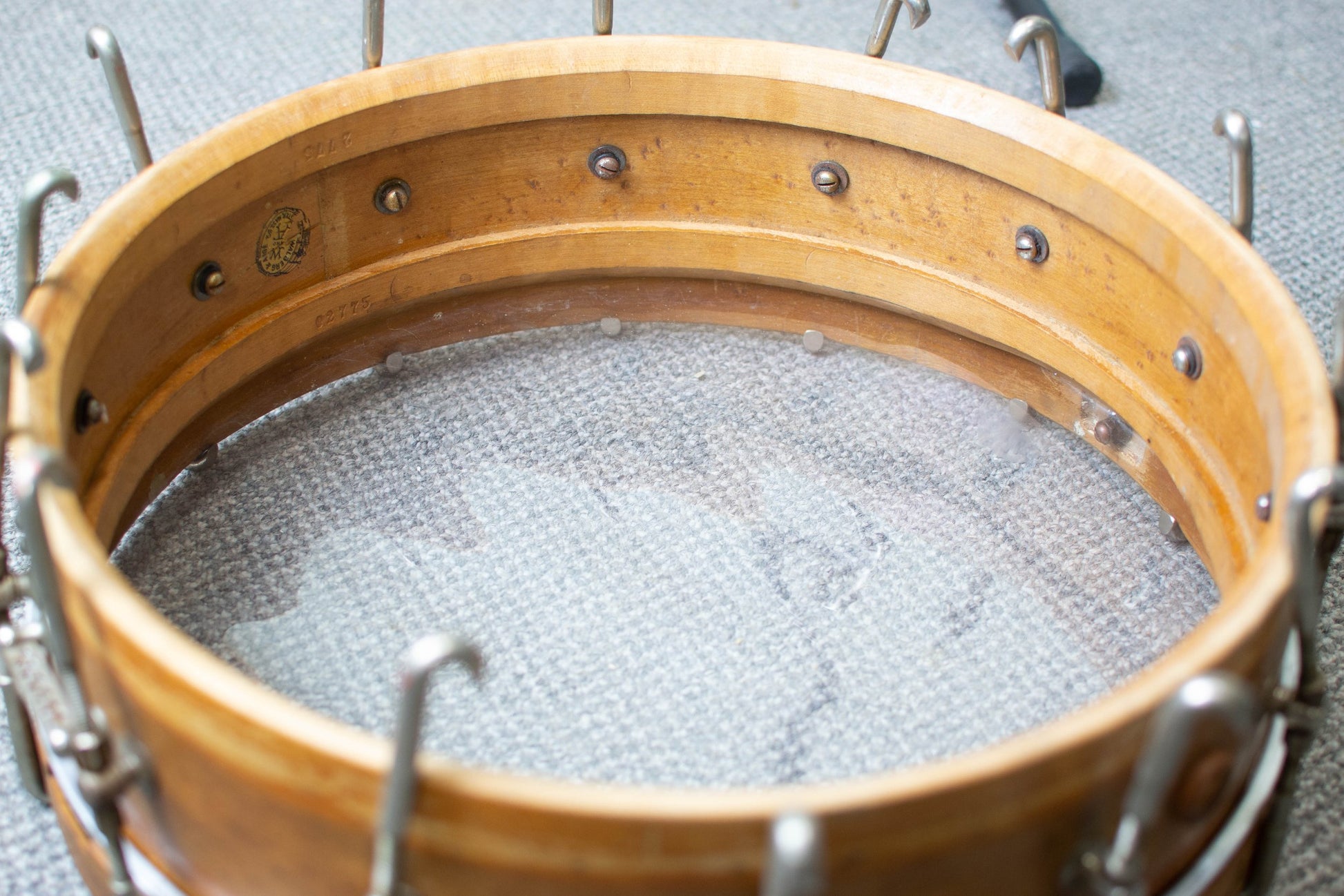 1910s 1920s Walberg and Auge 4.5x14 Snare Drum