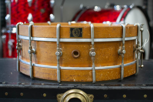 1910s 1920s Walberg and Auge 4.5x14 Snare Drum