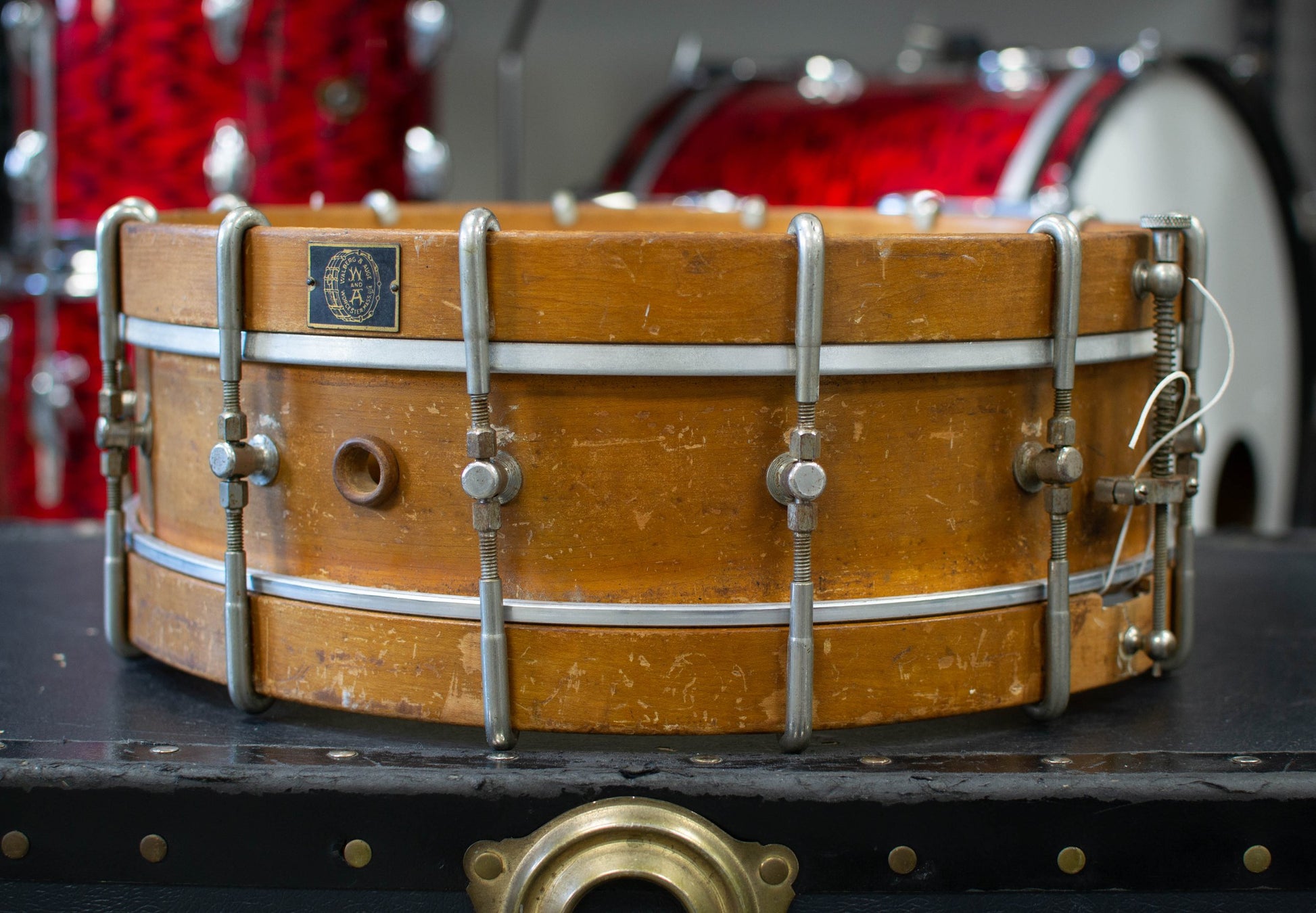 1910s 1920s Walberg and Auge 4.5x14 Snare Drum