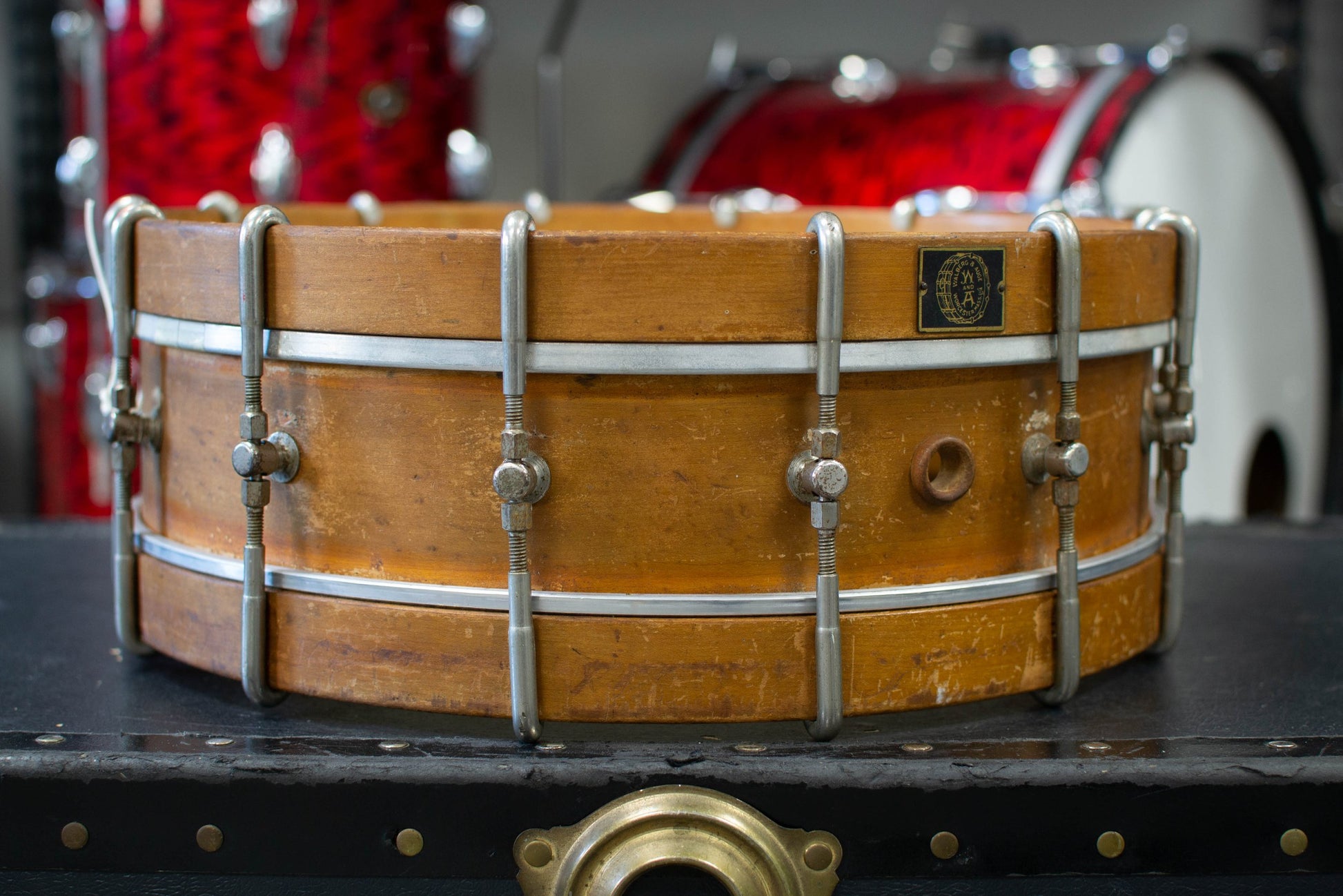 1910s 1920s Walberg and Auge 4.5x14 Snare Drum
