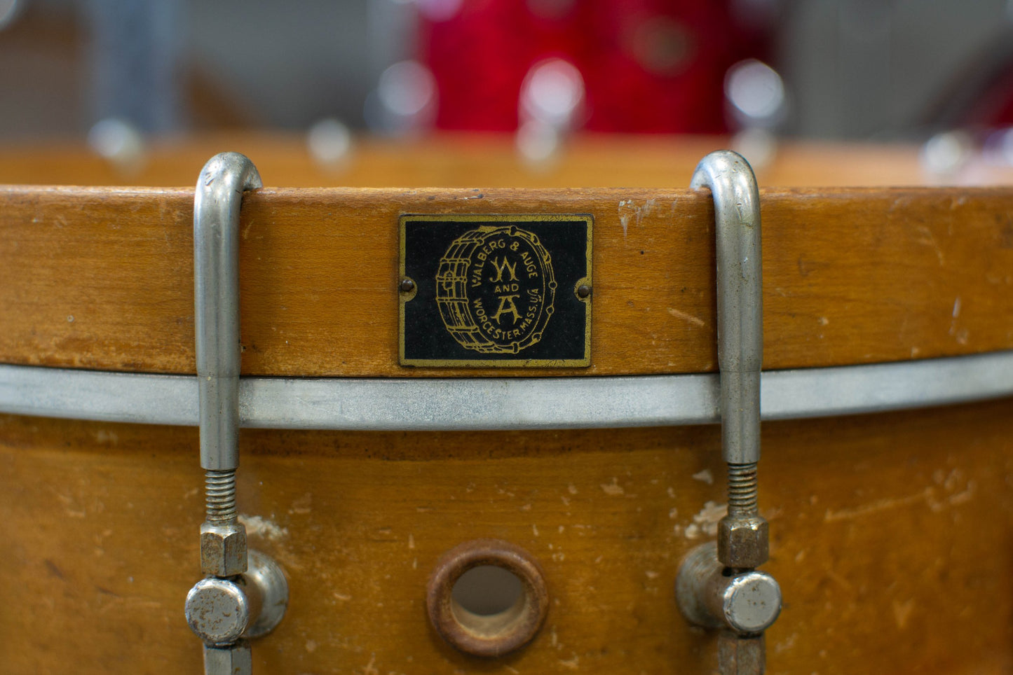 1910s 1920s Walberg and Auge 4.5x14 Snare Drum