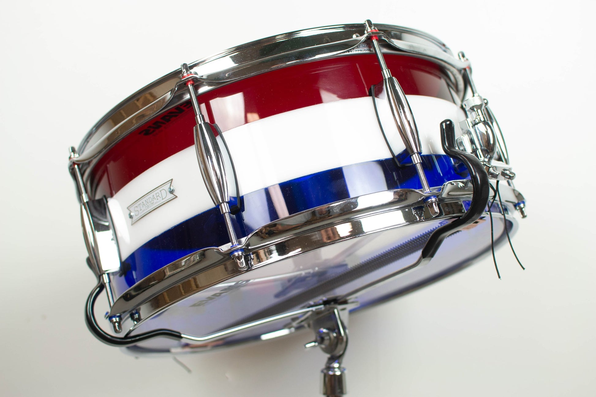 Standard Drum 6X14 Red White and Blue Acrylic Snare Drum
