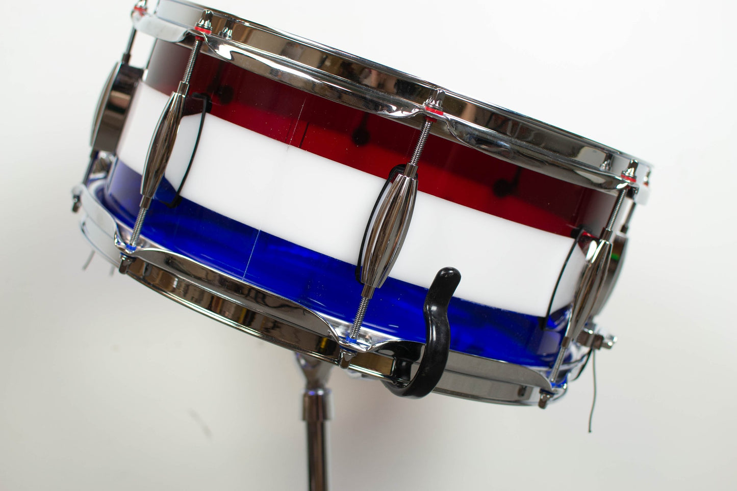 Standard Drum 6X14 Red White and Blue Acrylic Snare Drum