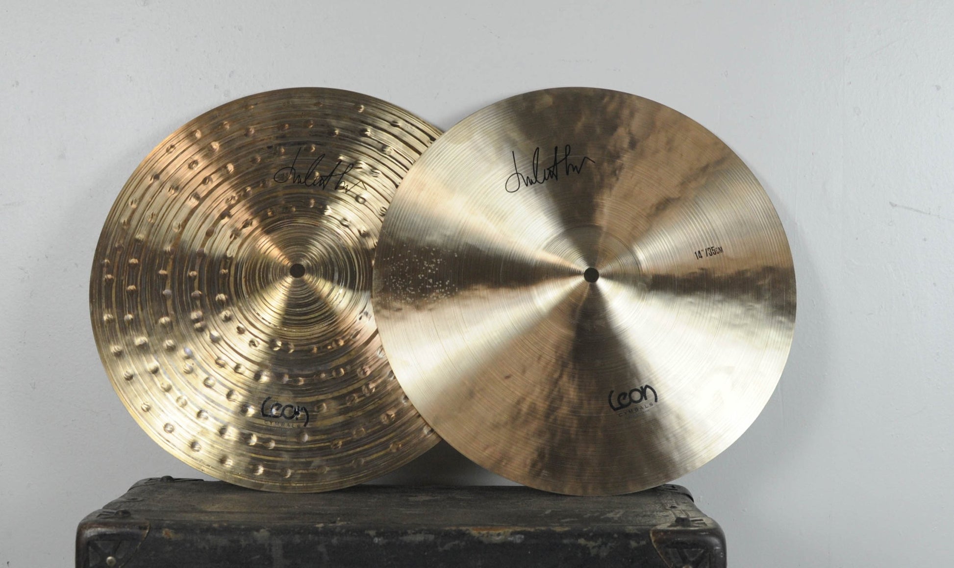 Leon 14" "Vintage" Hi Hat Cymbals 900g 1390g