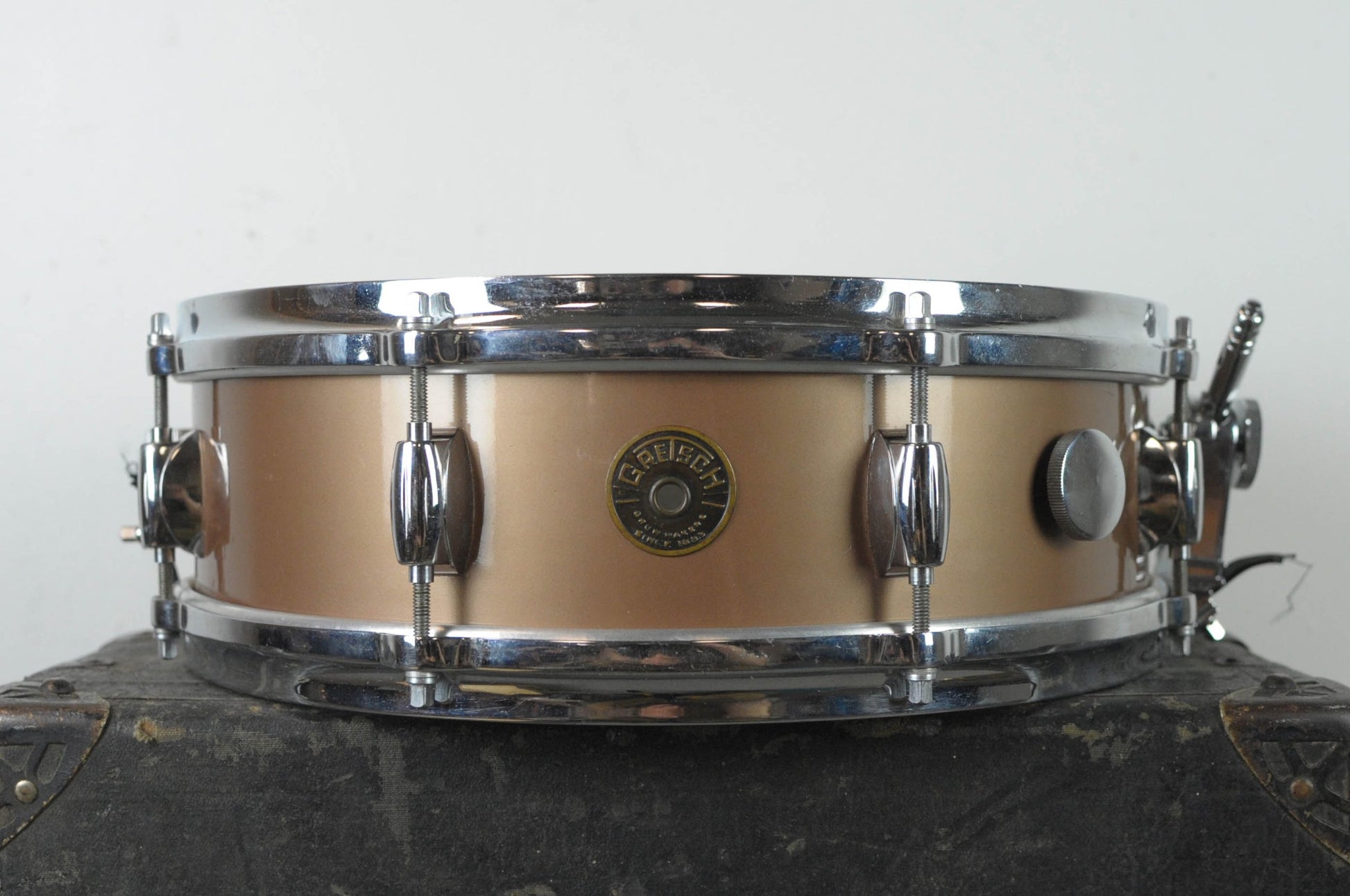 1960s Gretsch 4x14 Progressive Jazz Copper Mist Snare Drum