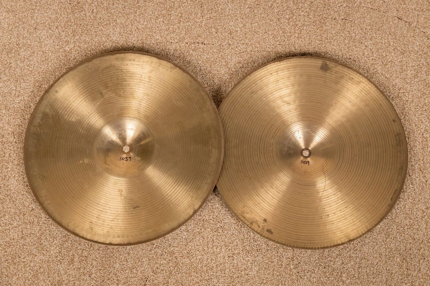 Zildjian 14" CO Stamp A New Beat Hi Hat Cymbals 1039g 1429g
