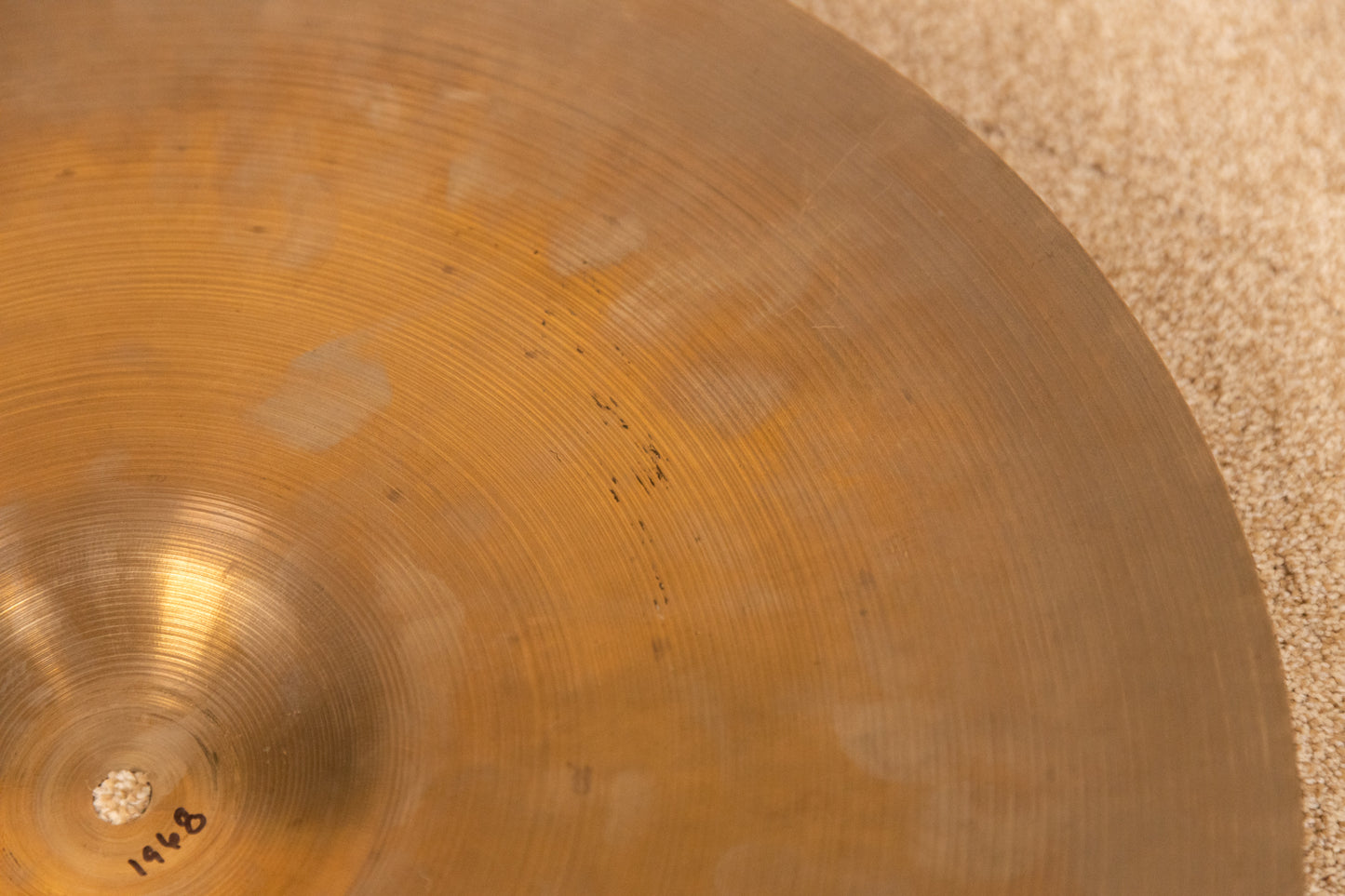 1960s Zildjian A 20" Ride Cymbal 1968g