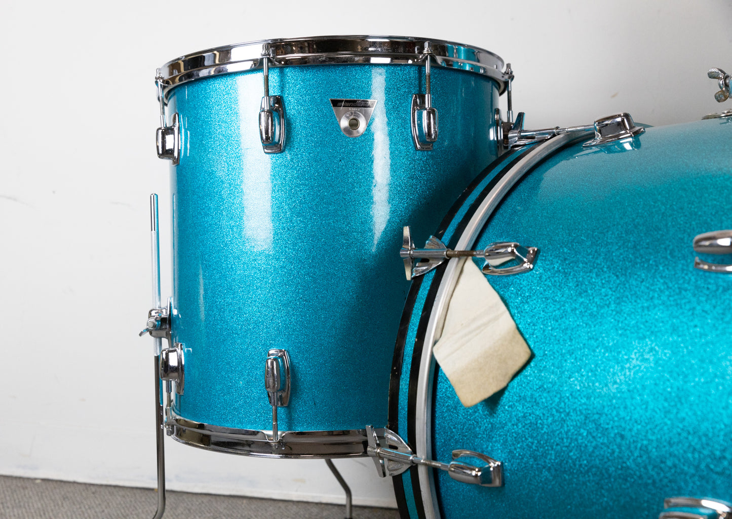 1970s Ludwig Standard S-320 Blue Mist Drum Set