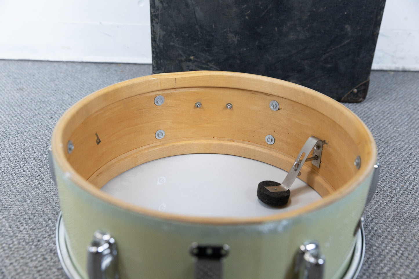 1960s Slingerland 5x14 "Student Model" White Marine Pearl Snare Drum