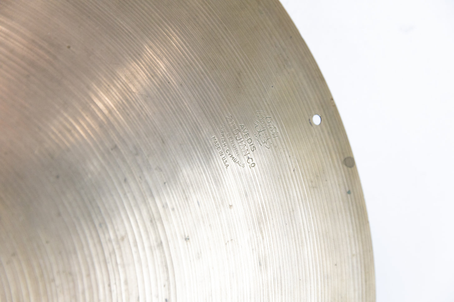 1960s Zildjian A 19" Small Stamp Ride Cymbal 2012g