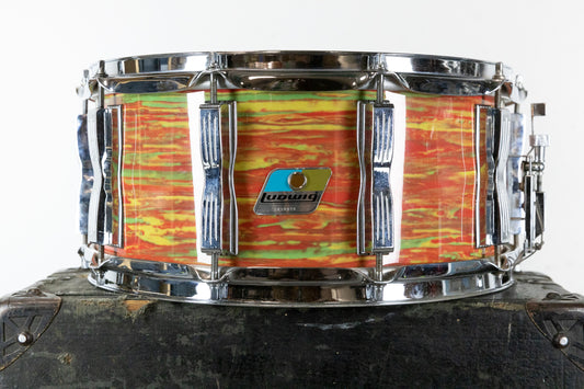 1980s Ludwig 6.5x14 "Rock/Concert" Citrus Mod Snare Drum