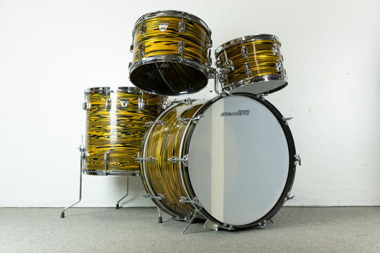 1970 Ludwig Standard Lemon Strata S-330 Drum Set