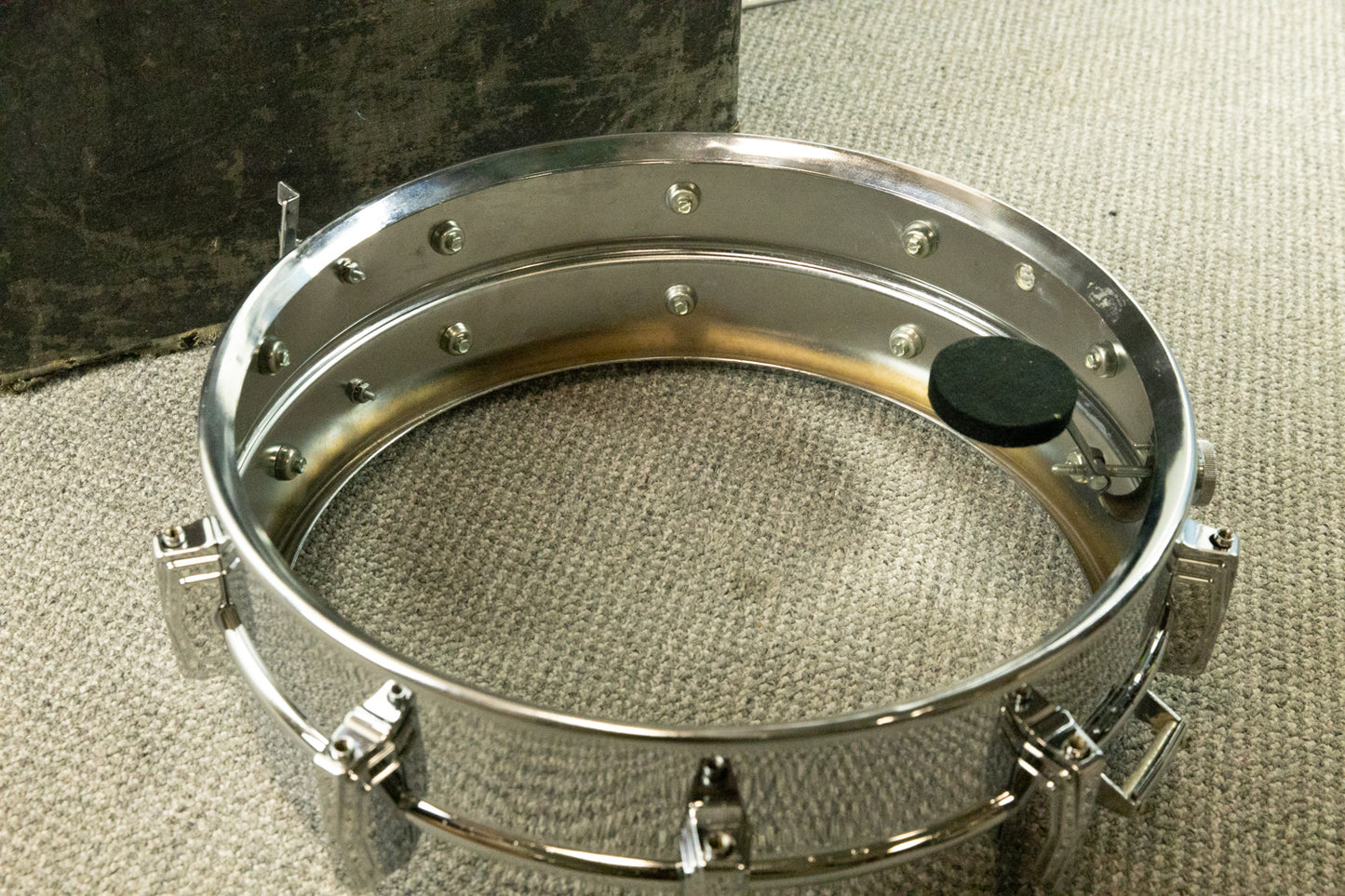 1980s Ludwig LM400 5x14 Supraphonic Snare Drum