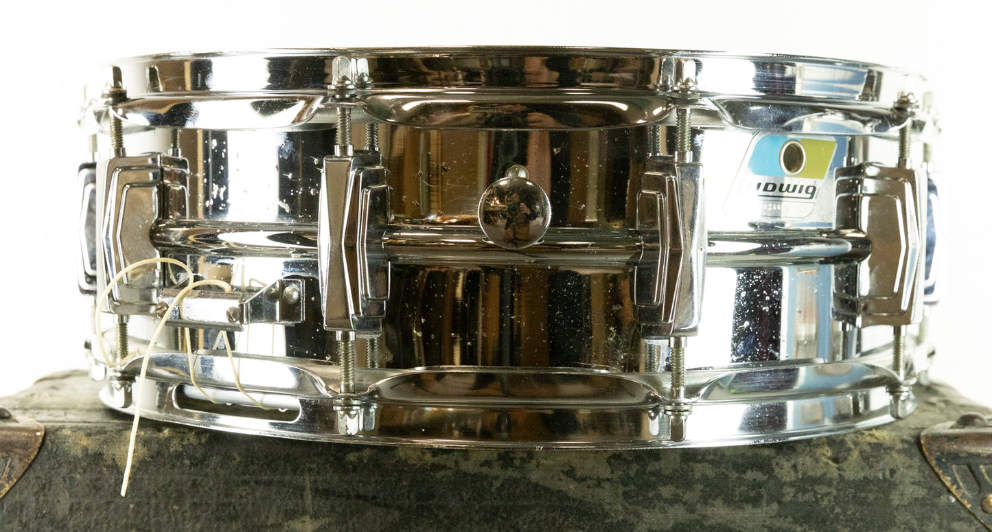 1980s Ludwig LM400 5x14 Supraphonic Snare Drum