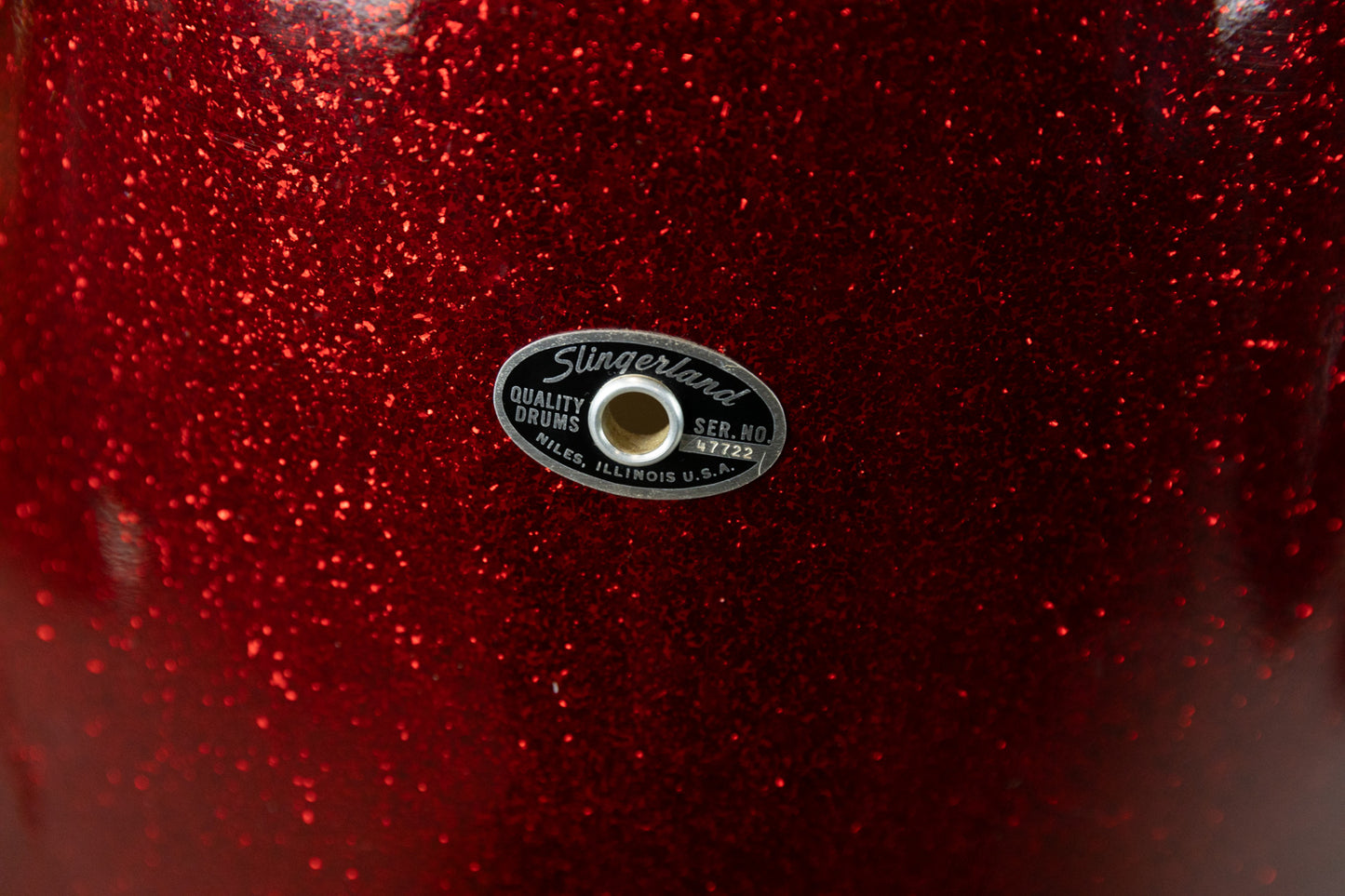 1970s Slingerland 16x16 Sparkling Red Pearl Tom