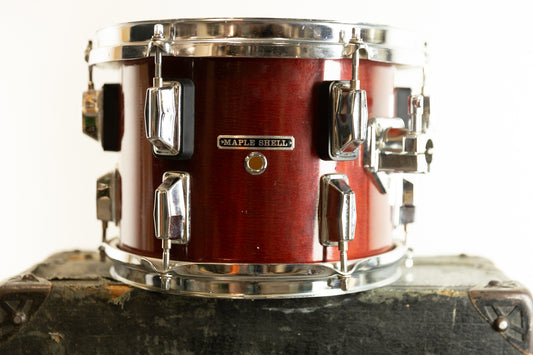 1980s Pearl 8x10 "Extender" Rosewood Lacquer Tom