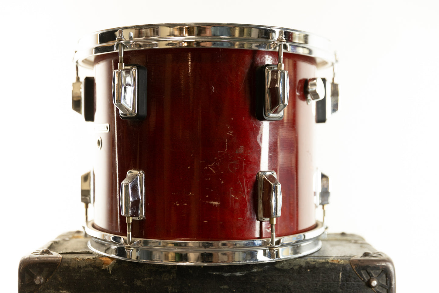 1980s Pearl 12x10 "Extender" Rosewood Lacquer Tom