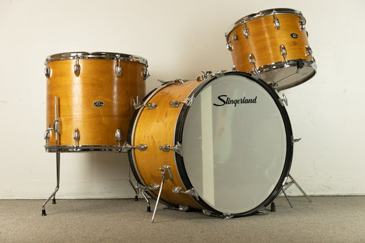 1970s Slingerland "Maple Wood" 14x22 10x14 and 16x18 Drum Set