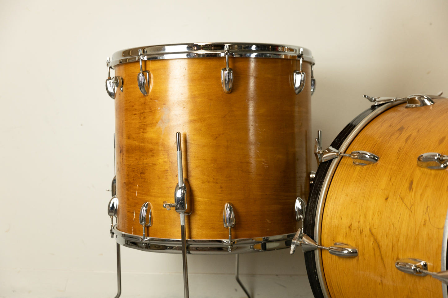 1970s Slingerland "Maple Wood" 14x22 10x14 and 16x18 Drum Set