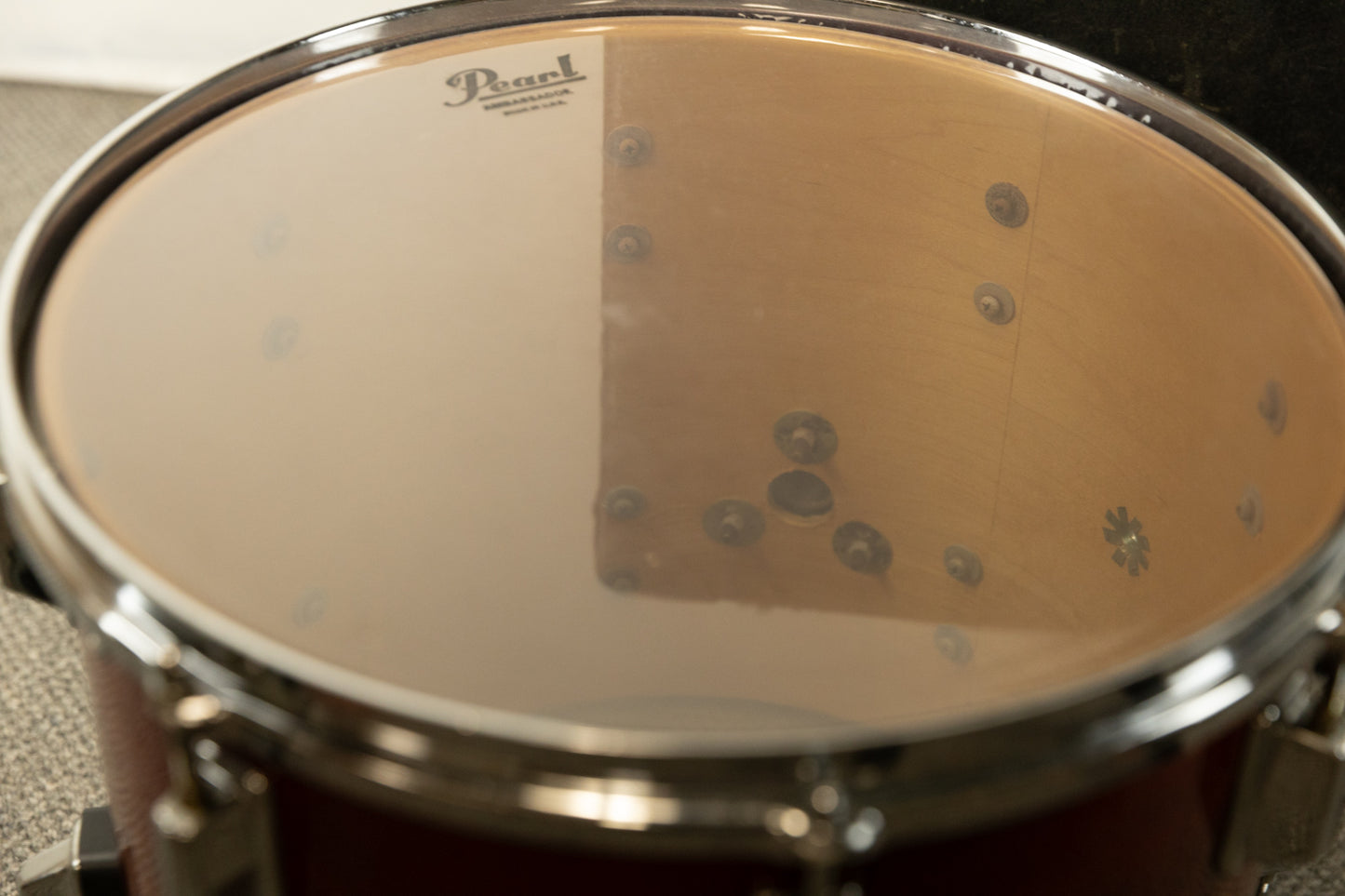 1980s Pearl 12x14 "Extender" Rosewood Lacquer Tom