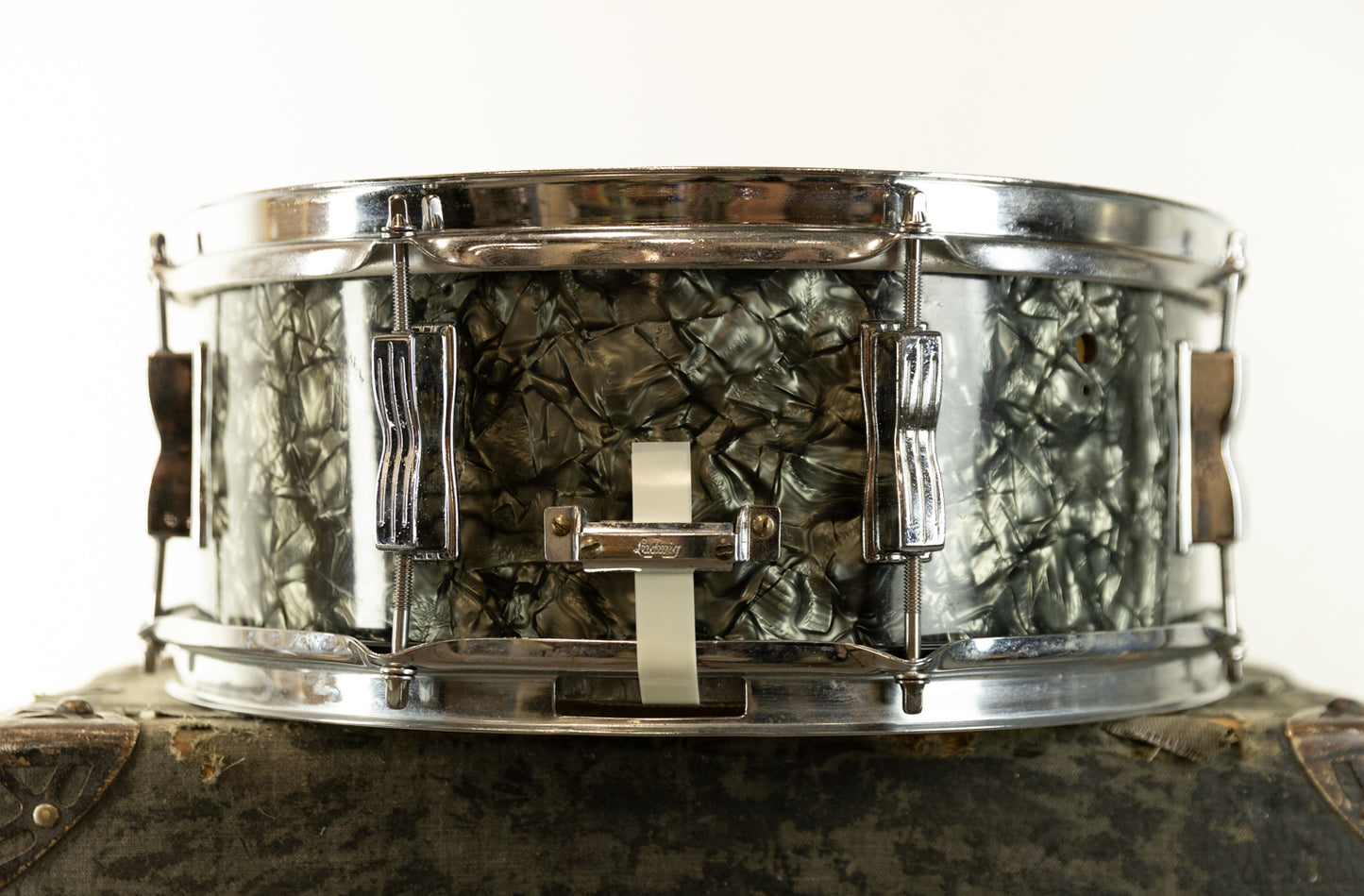 1960s Ludwig 5.5x14 Black Diamond Pearl Super Classic Snare Drum