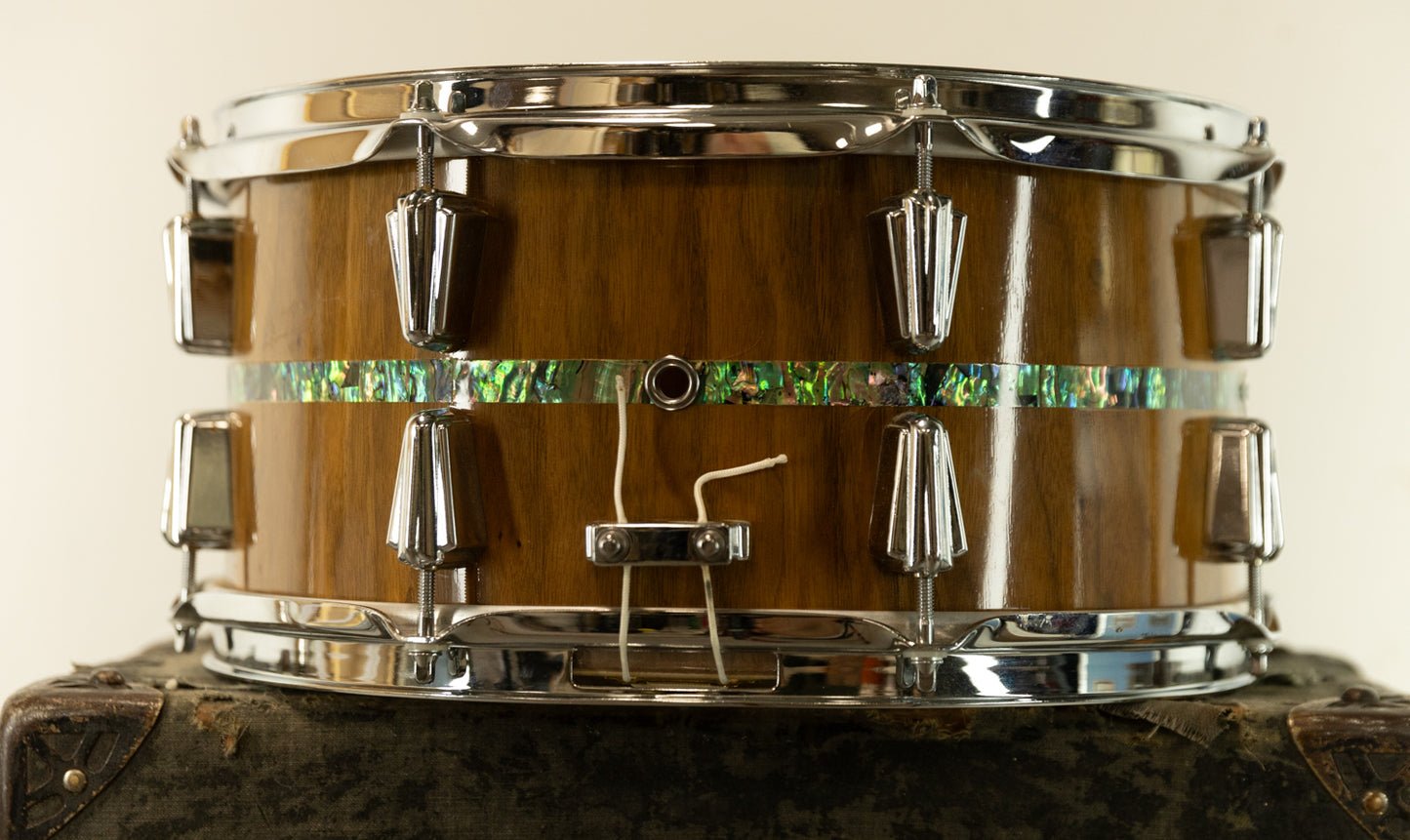 C&C Drum Co. 6.5x14 Maple Abalone Snare Drum