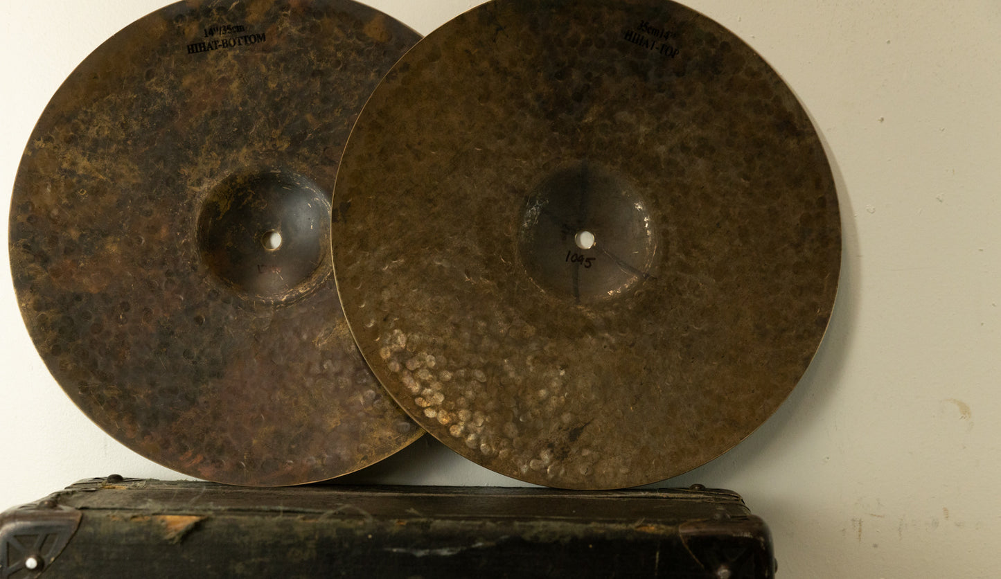 Turkish Cymbals 14" Gece Hi Hat Cymbals 1346g 1095g