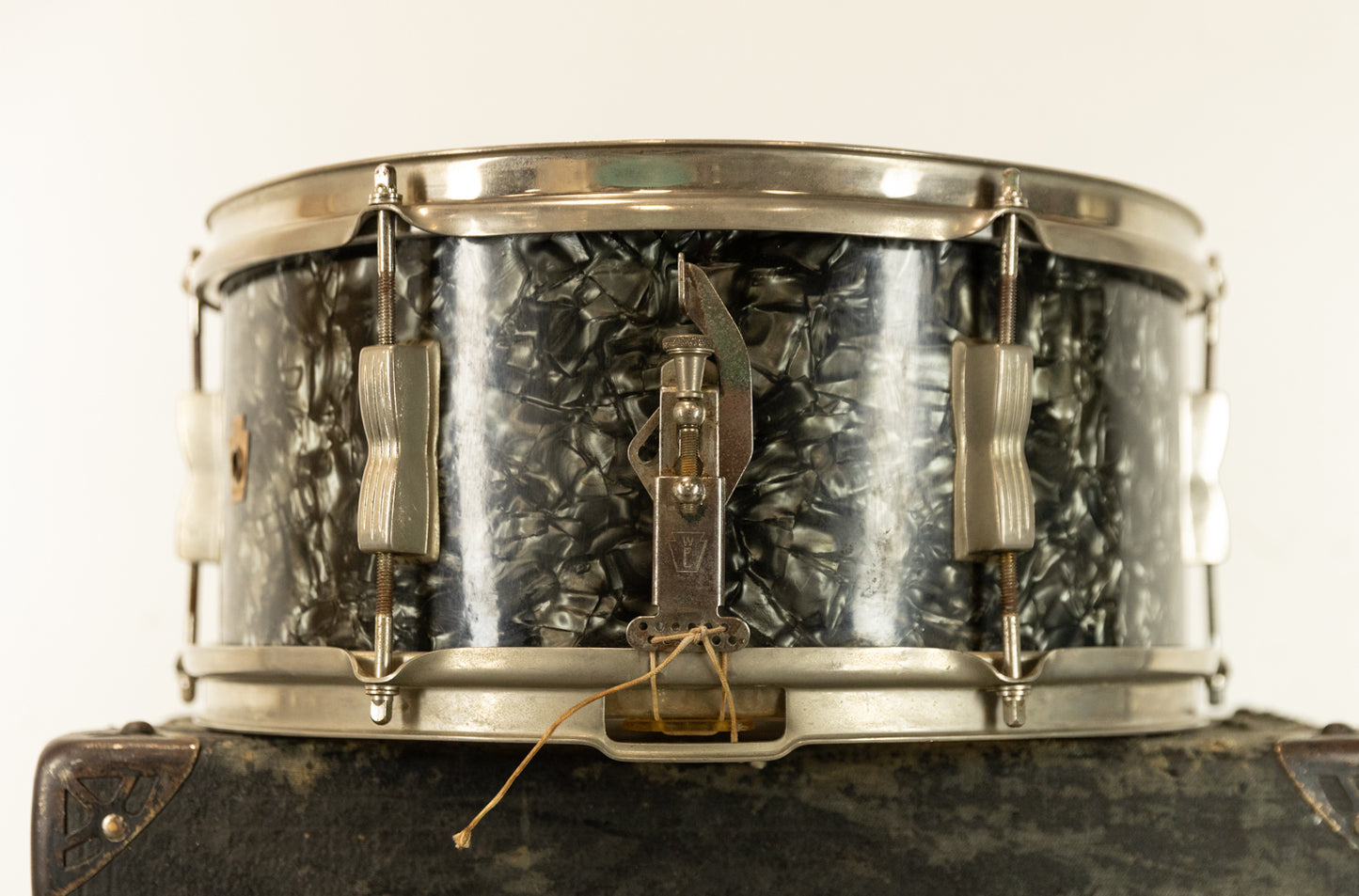 1950s WFL 6.5x14 Black Diamond Pearl "Supreme Concert" Model Snare Drum