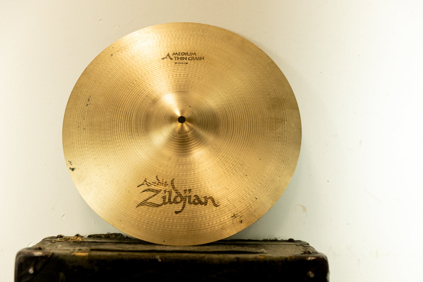 1990s Zildjian A 16" Medium Thin Crash Cymbal 1223g