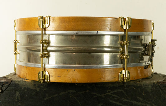 1920s Ludwig 4x14 NOB Dance Model Snare Drum