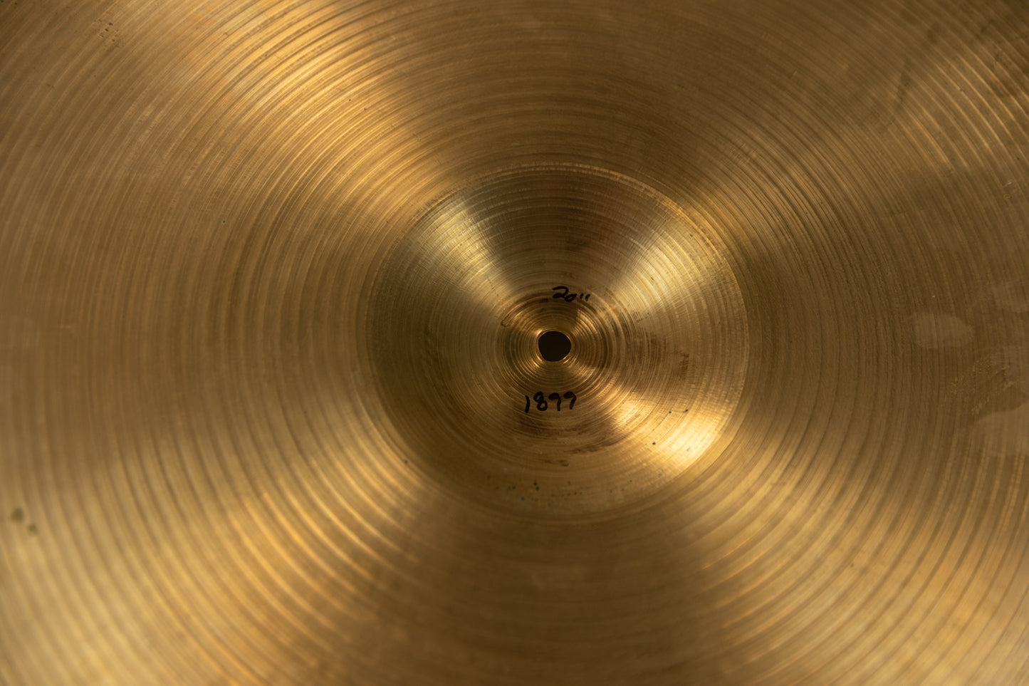 1970s Zildjian A 20" Thin Ride Cymbal 1899g