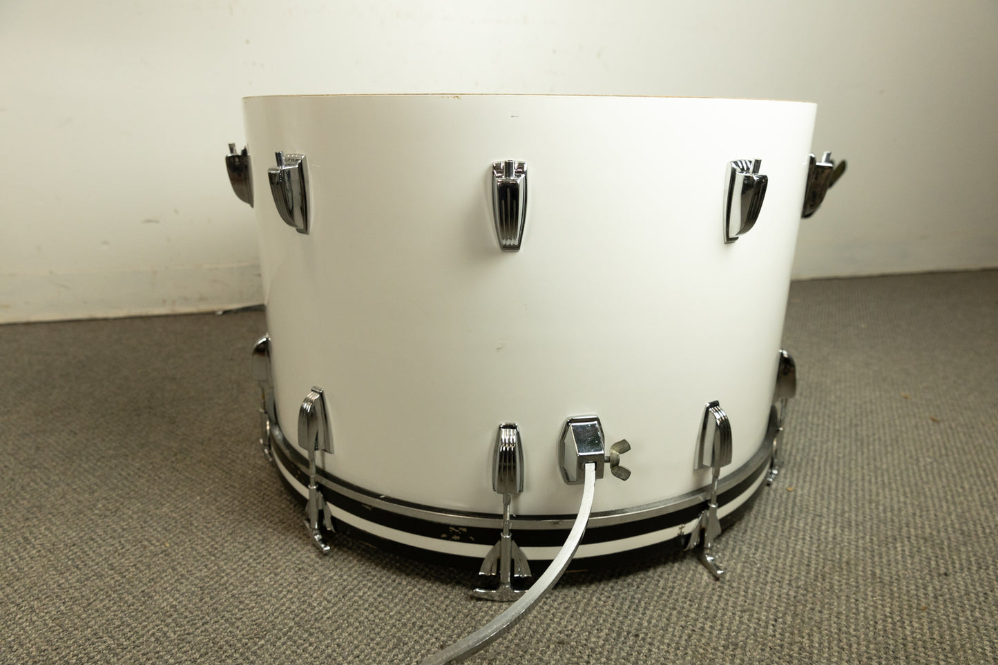 1970s Ludwig White Cortex Quadraplus Drum Set