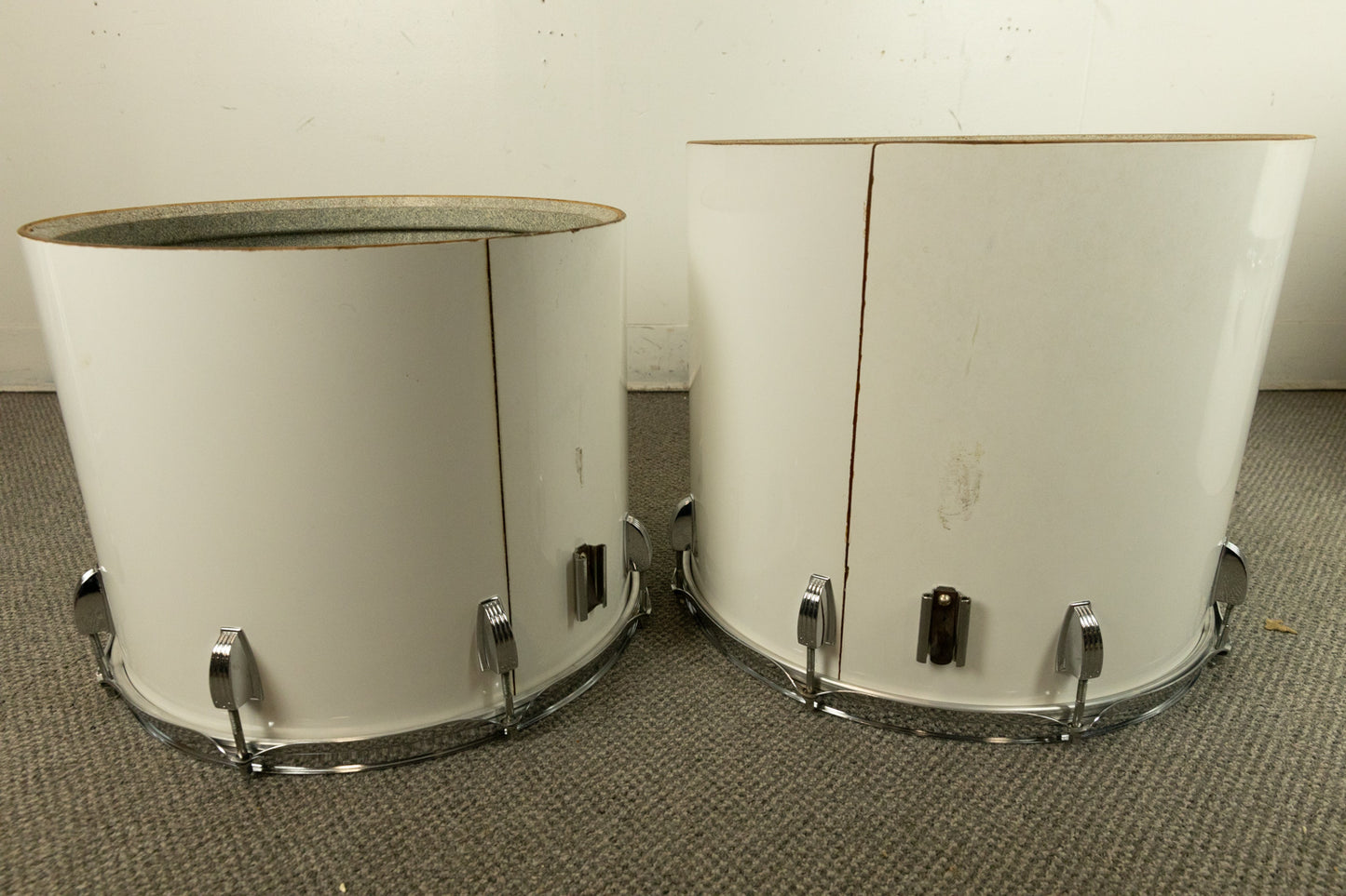 1970s Ludwig White Cortex Quadraplus Drum Set