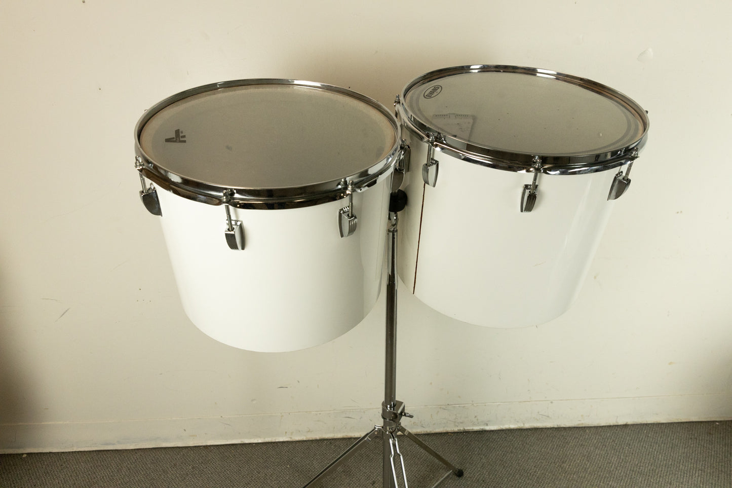 1970s Ludwig White Cortex Quadraplus Drum Set