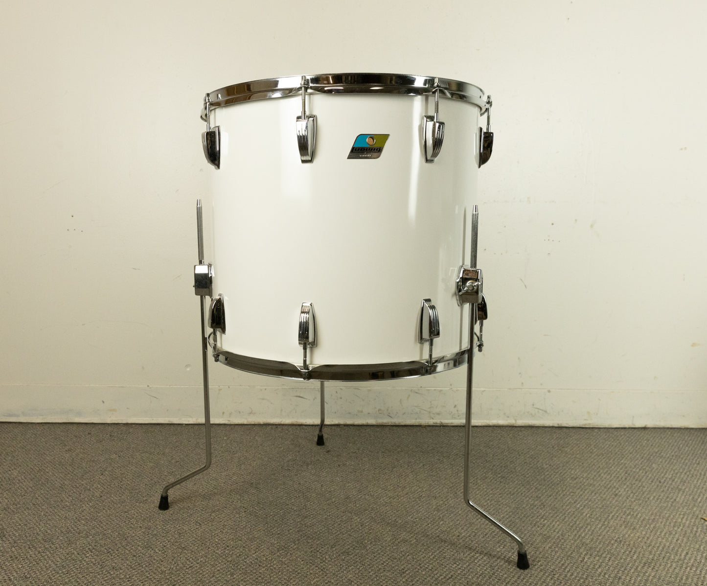 1970s Ludwig White Cortex Quadraplus Drum Set