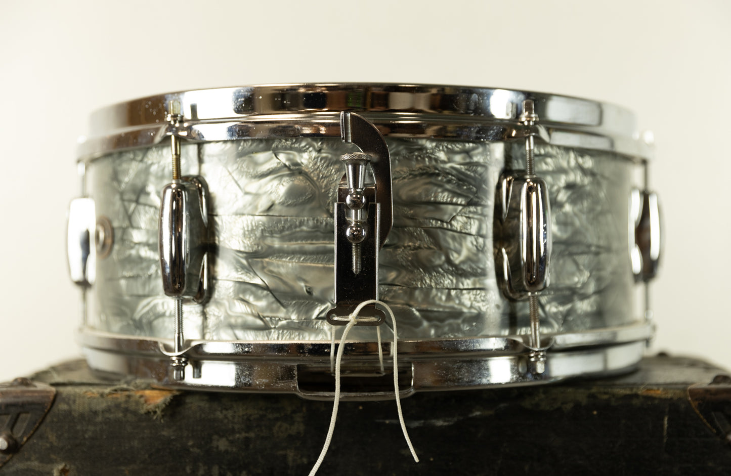 1960s Slingerland 5x14 Light Blue Pearl Student Model Snare Drum