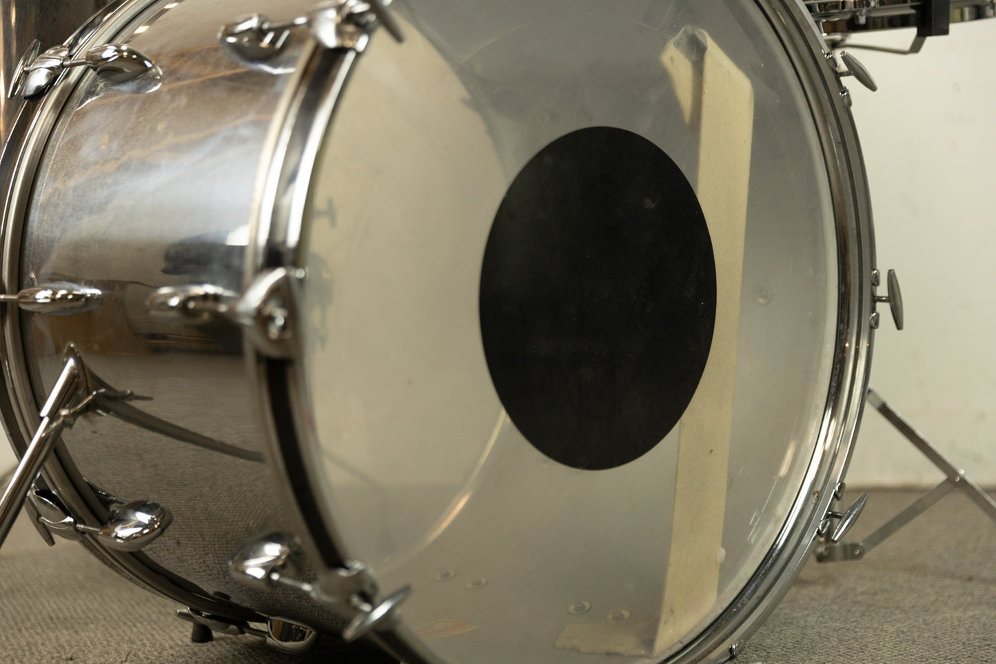 1970s Gretsch Chrome Over Wood Drum Set