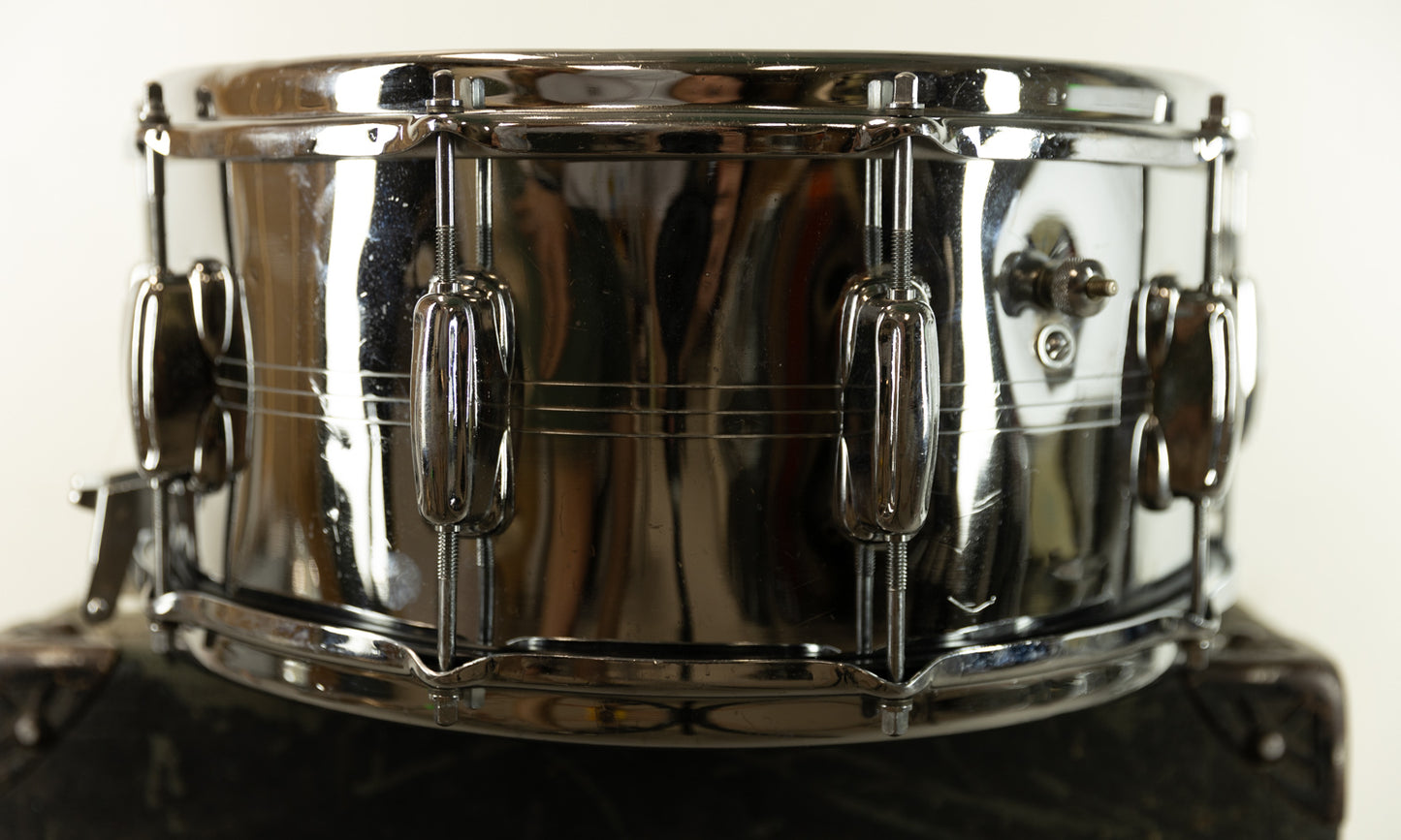 1970s Slingerland  6.5x14 Gene Krupa Sound King Snare Drum