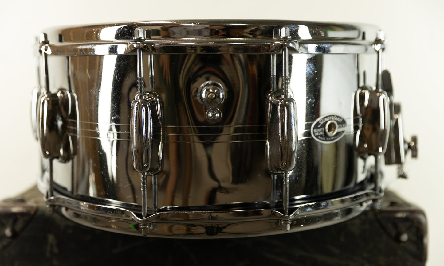 1970s Slingerland  6.5x14 Gene Krupa Sound King Snare Drum