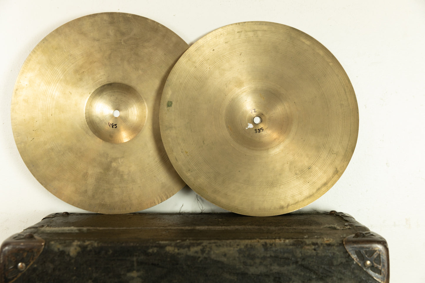 Vintage 12" Zanchi/Zenjian Hi Hat Cymbals 485g 385g