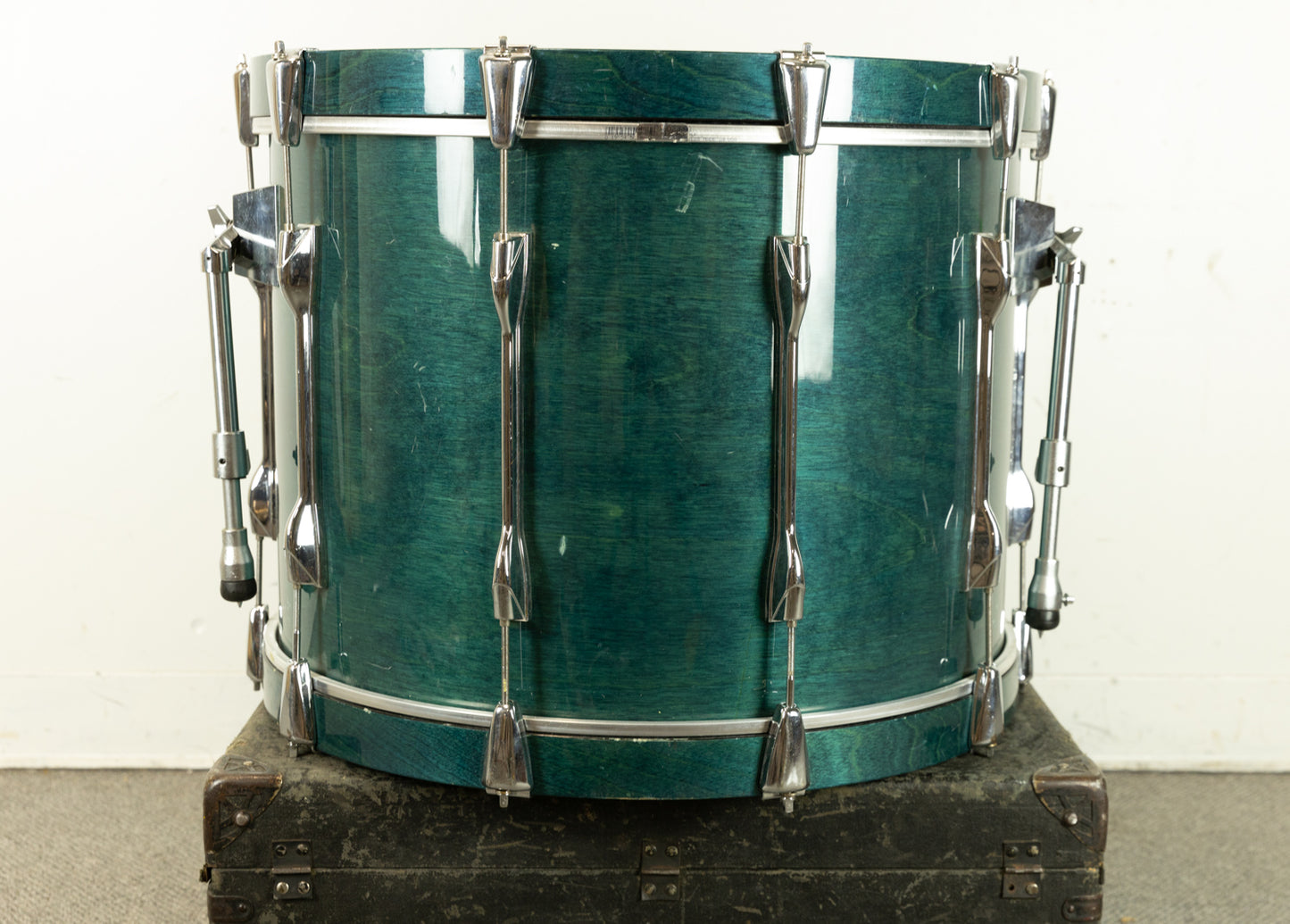 1990s Yamaha Recording Custom 16x22 Turquoise Bass Drum