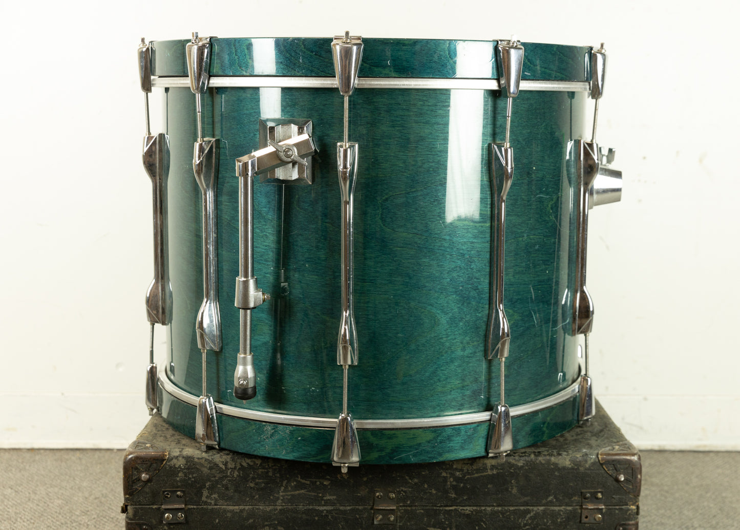 1990s Yamaha Recording Custom 16x22 Turquoise Bass Drum