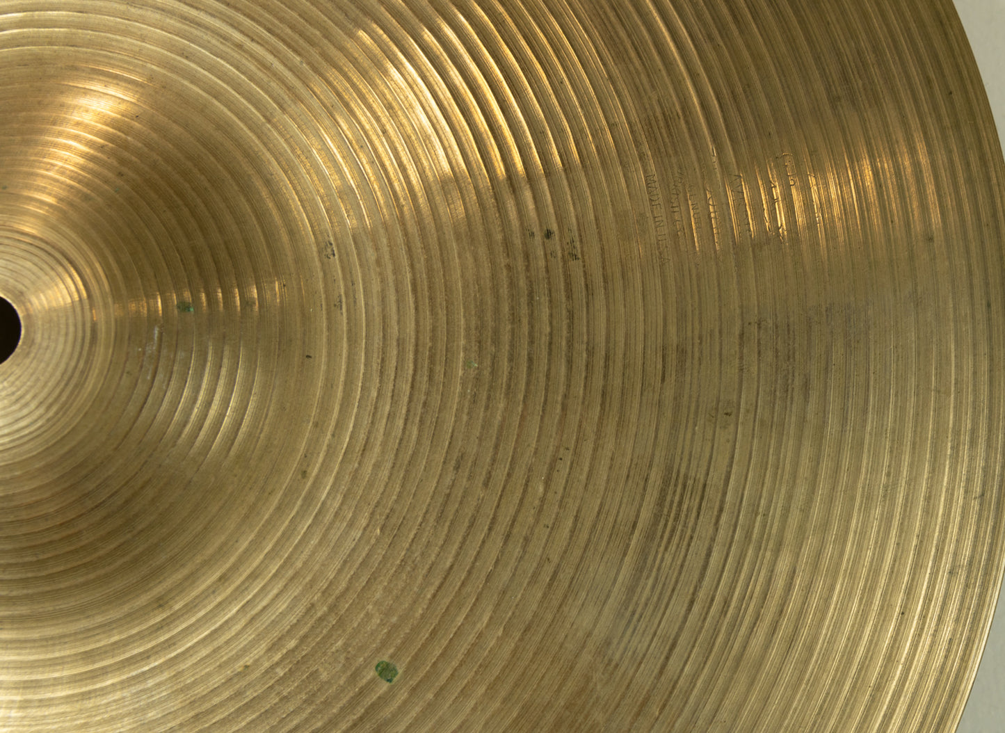 1970s Zildjian A 14" Thin Hi Hat Cymbal 866g