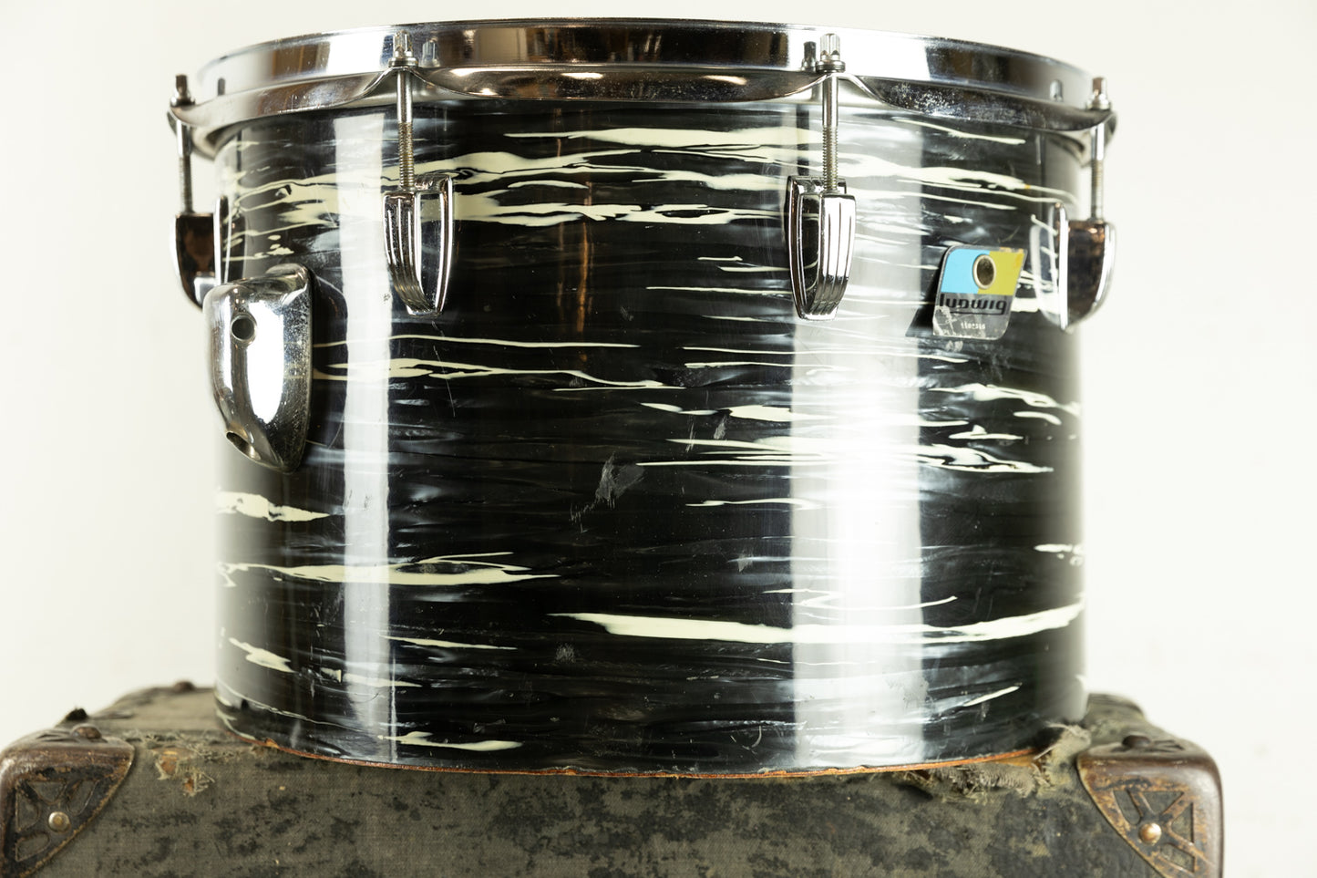 1970s Ludwig 10x15 Oyster Black Pearl Tom