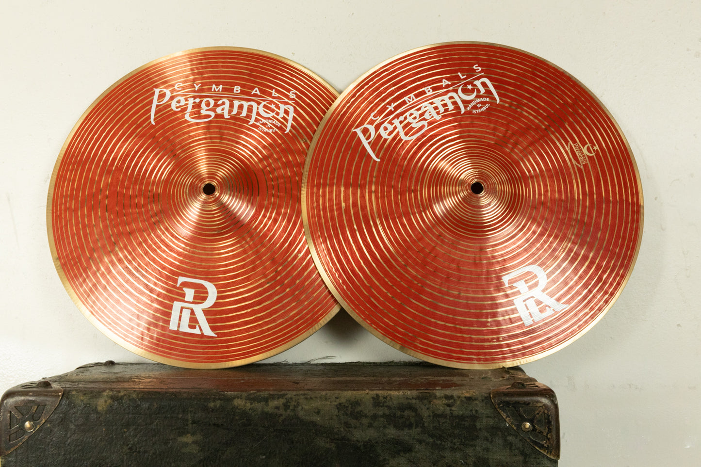 Pergamon 14" Red Line Hi Hat Cymbals 1049g 1259g