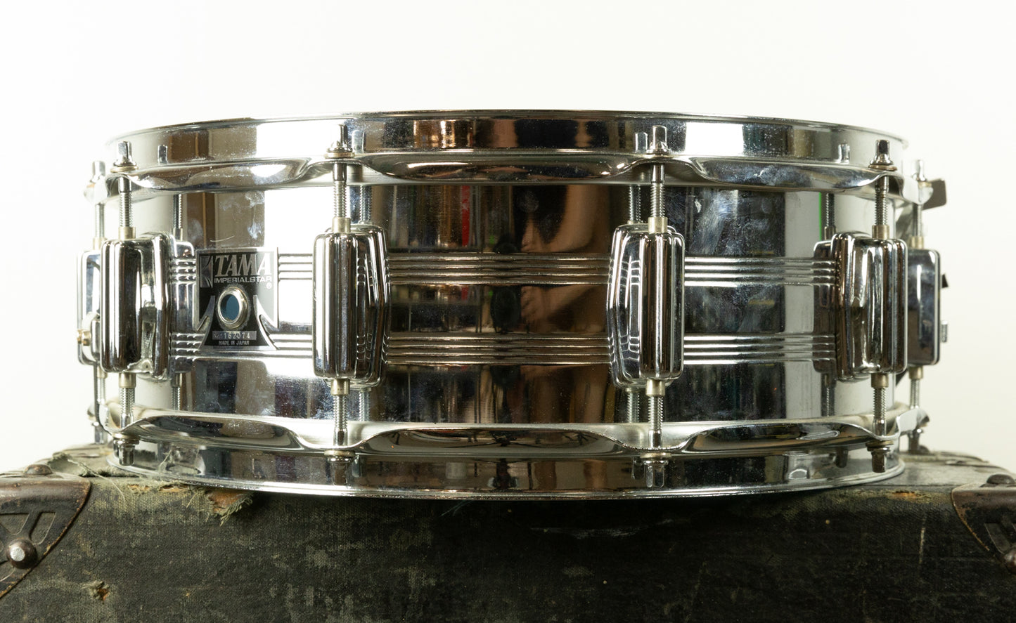 1980s Tama 5x14 Model 8065 Imperialstar Powerline Steel Snare Drum