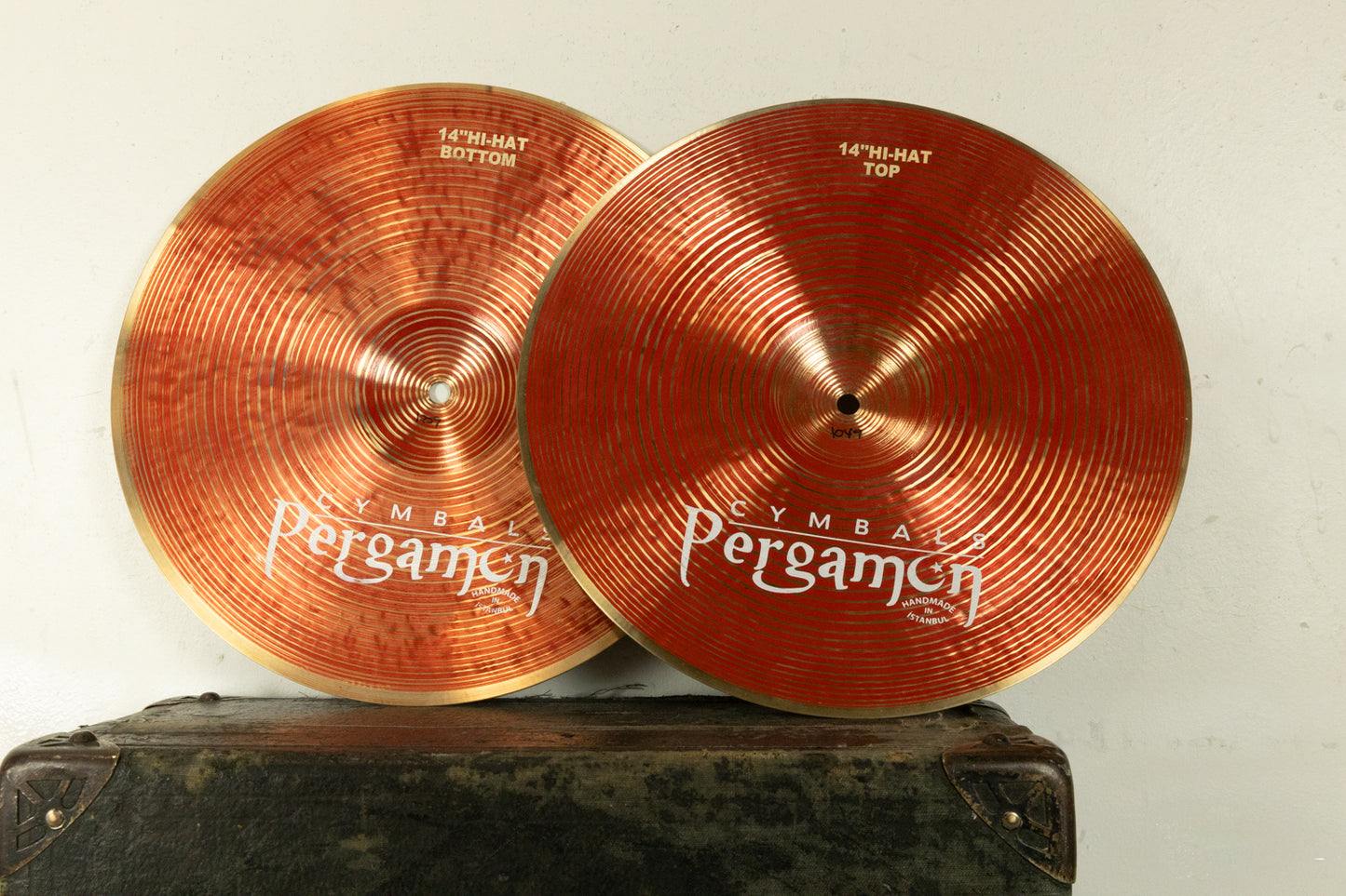 Pergamon 14" Red Line Hi Hat Cymbals 1049g 1259g