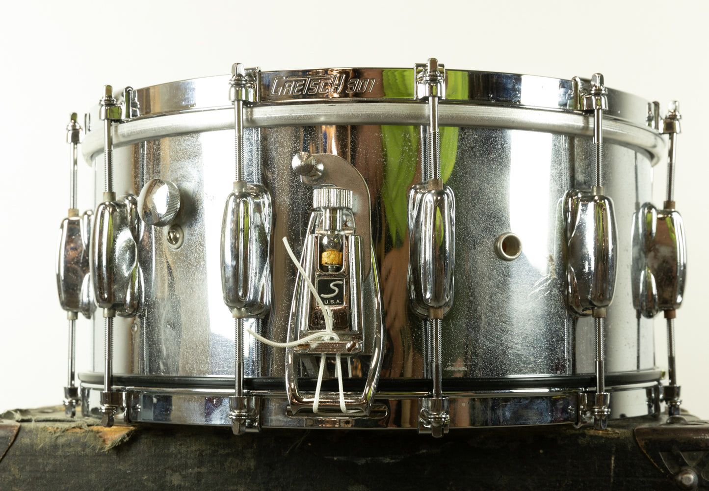 1970s Slingerland 6x14 Spitfire Chrome Over Wood Snare Drum