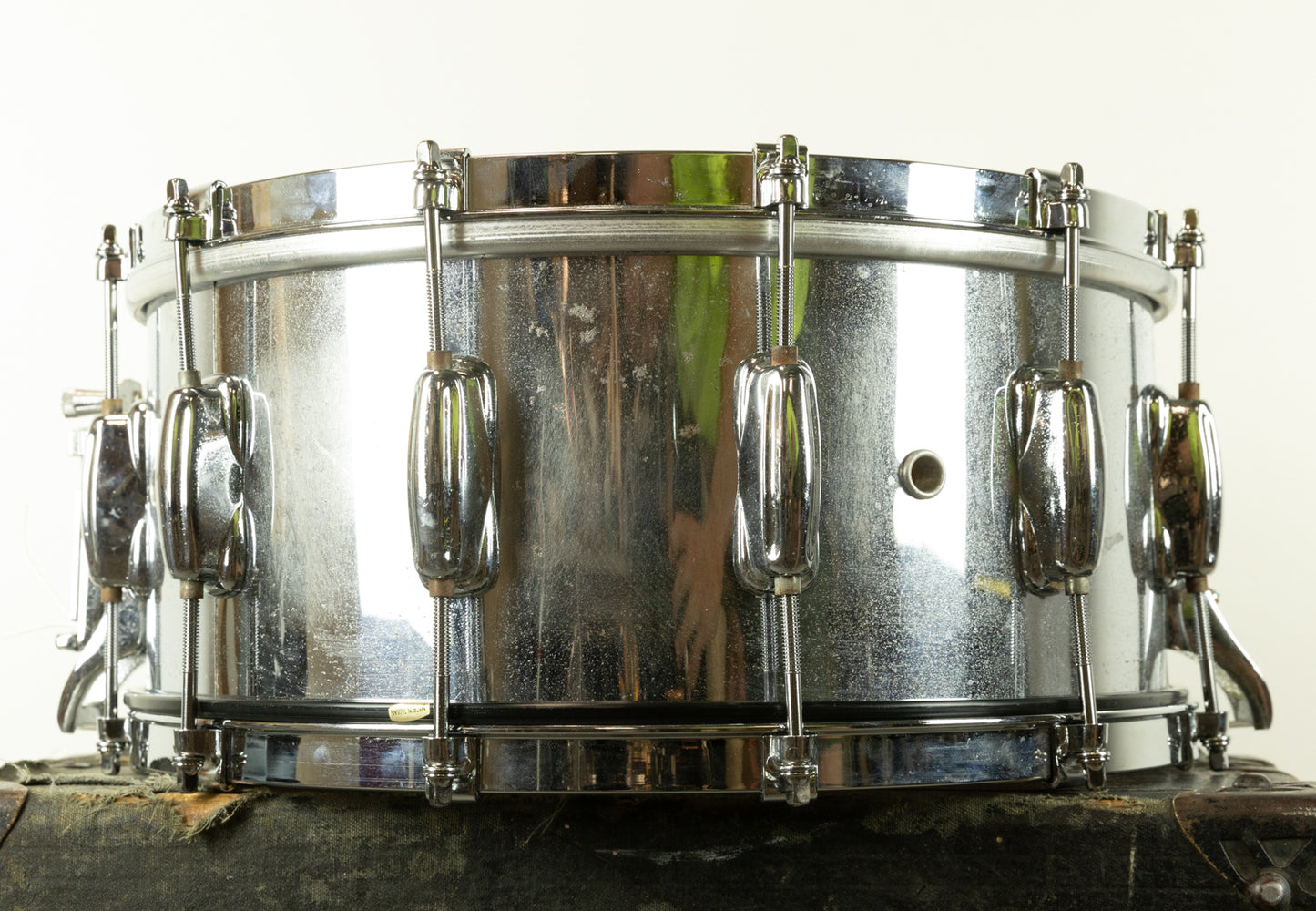 1970s Slingerland 6x14 Spitfire Chrome Over Wood Snare Drum