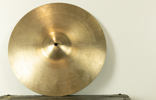 1970s Zildjian 14" Hollow Logo New Beat Bottom Hi Hat Cymbal 1450g